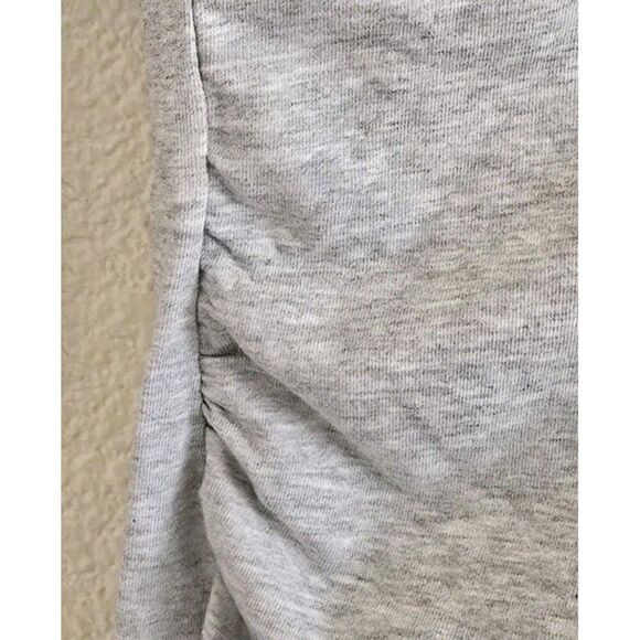 Sundance Raquel V Neck Long Sleeve Cotton Wrap Top Size Large Solid Gray - Picture 3 of 7